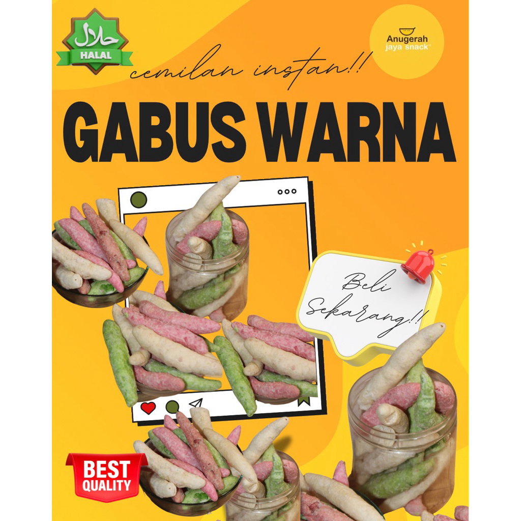 

Telur Gabus Warna Warni Sabila Manis 250gr - 1,3kg Cemilan Snack Kiloan Makanan Ringan
