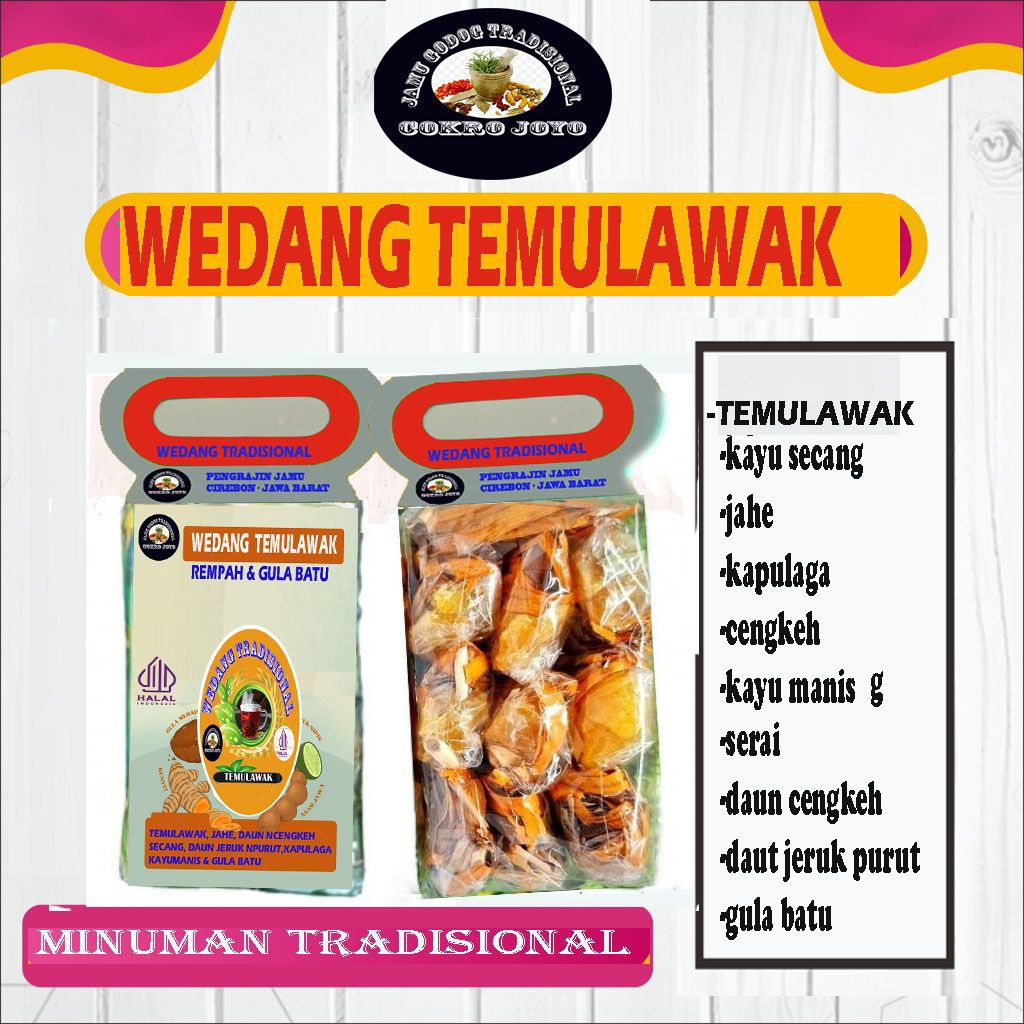 

Wedang Temulawak komplit 10 bungkus