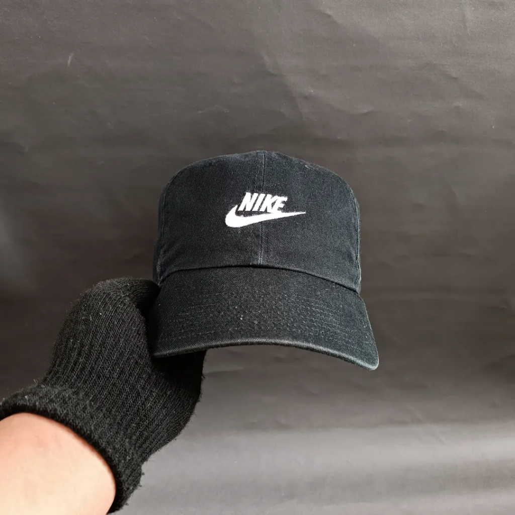 Topi Simple Cap Unisex Pria Wanita NAIKI Hitam