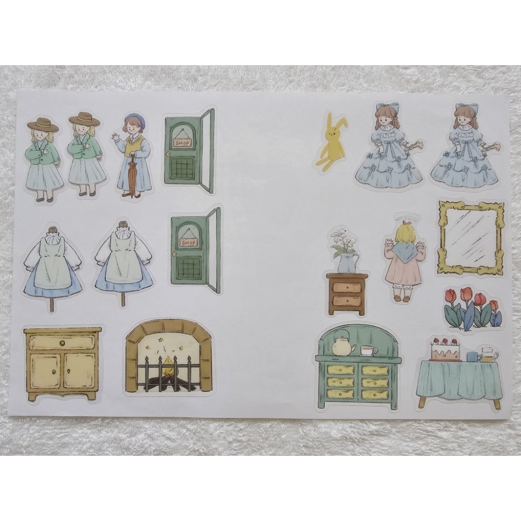 

(Baca Deskripsi) Vintage Theme Ordinary Days Sticker Flakes