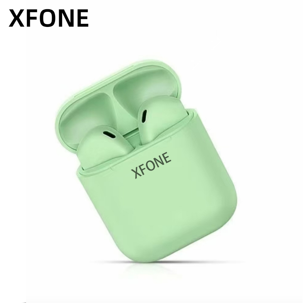 XFONE  BISA COD Original i12 TWS Murah Wireless Headset Bluetooth Earphones full bass 5.0 Macaron Ni