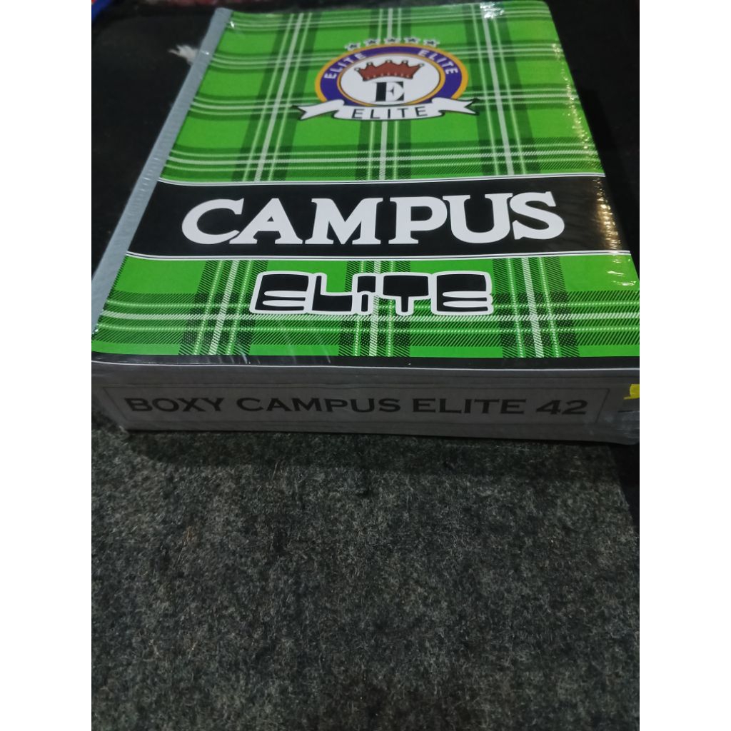 

Buku Tulis Campus Elite Boxy 42 Lembar 10Pcs , Buku Sekolah Besar Kampus 1 pak