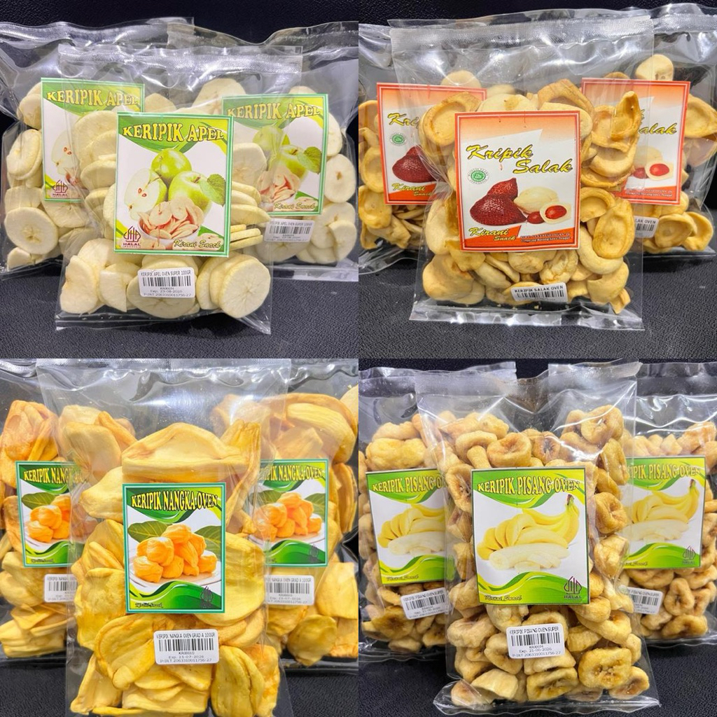 

KERIPIK BUAH NANGKA APEL NANAS PISANG SALAK OVEN SUPER ENAK