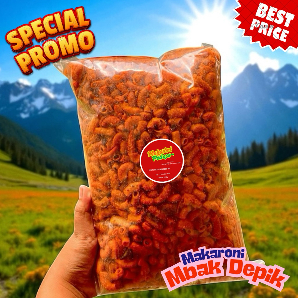 

Makaroni 250g Asli Surabaya - Rasa Pedas Nempel di Lidah