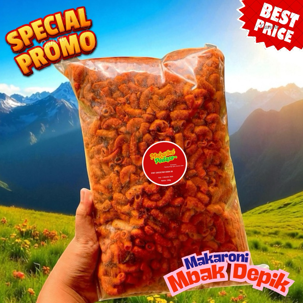 

Makaroni Kriuk Super Pedas – 250g Snack Enak
