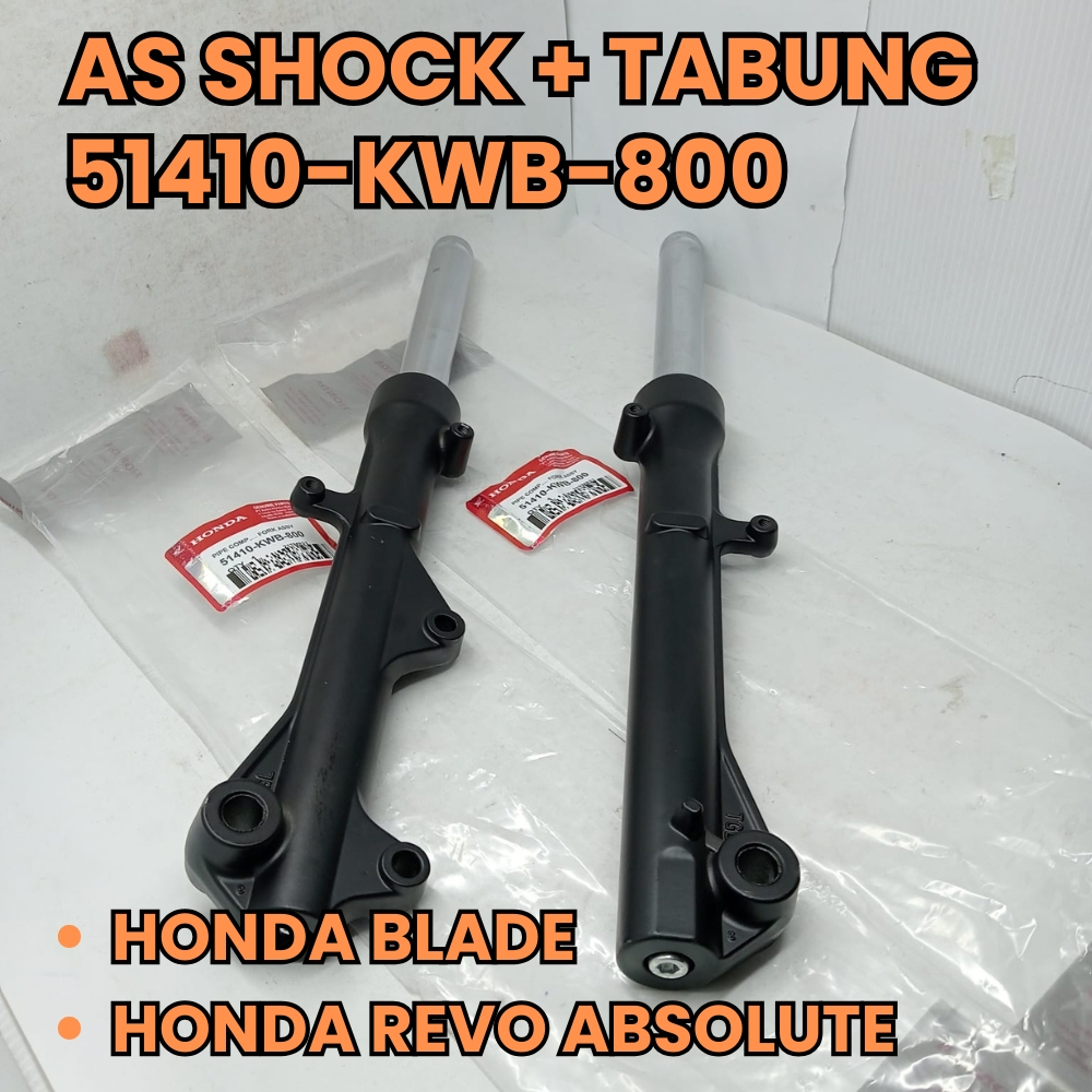 [KWB] AS SHOCK SOK DEPAN + TABUNG BLADE / REVO 110 ABSOLUTE ORI ASLI HONDA