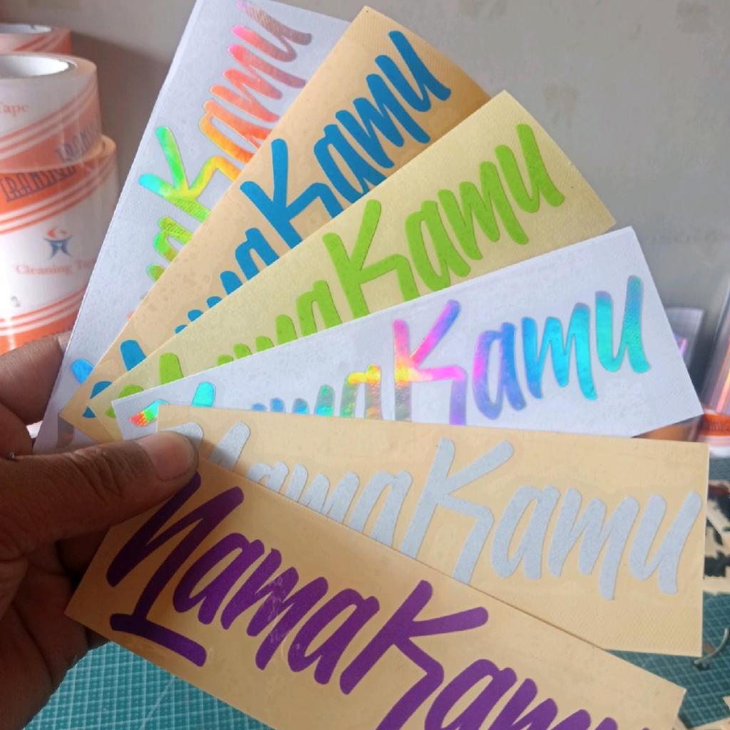 

Stiker Nama BEBAS ''isi nama kalian dipesan opsional" Paper Stationery Sticker