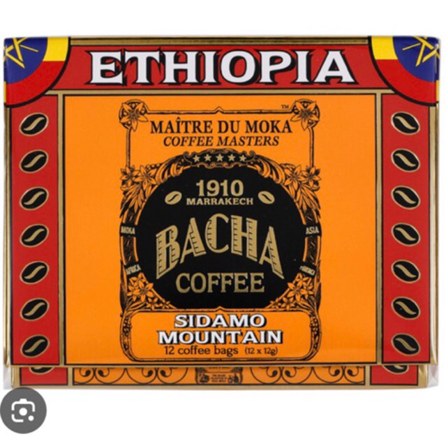 

Bacha Coffee Sidamo Mountain Ethiopia Kopi Drip Arabika Arabica 12 bags