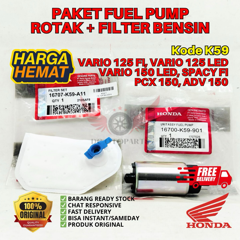 K59 ROTAK DINAMO FUEL PUMP VARIO 125 ORIGINAL AHM HONDA, ROTAK VARIO, ROTAK VARIO 125 LED, ROTAK SPA