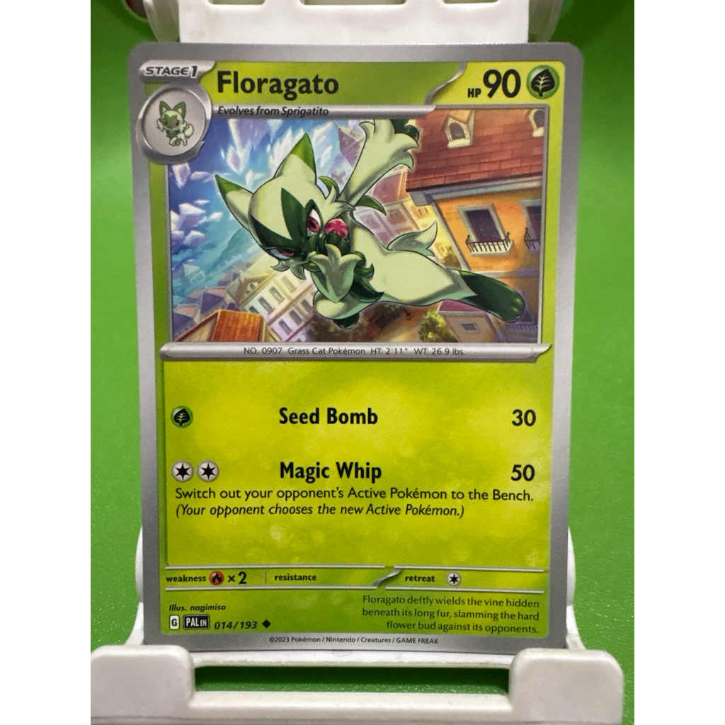 kartu pokemon original common floragato pal 014/193