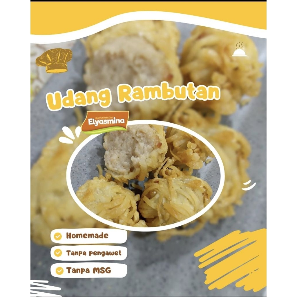 

udang rambutan /non msg/ tanpa pengawet/yasmin mom food