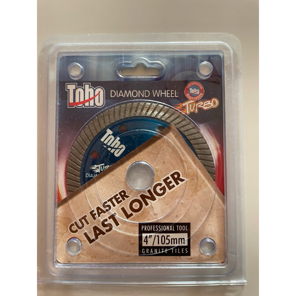 MATA PISAU GERINDA TURBO TOHO 4” / MATA GERINDA POTONG KERAMIK GRANIT TILE TOHO