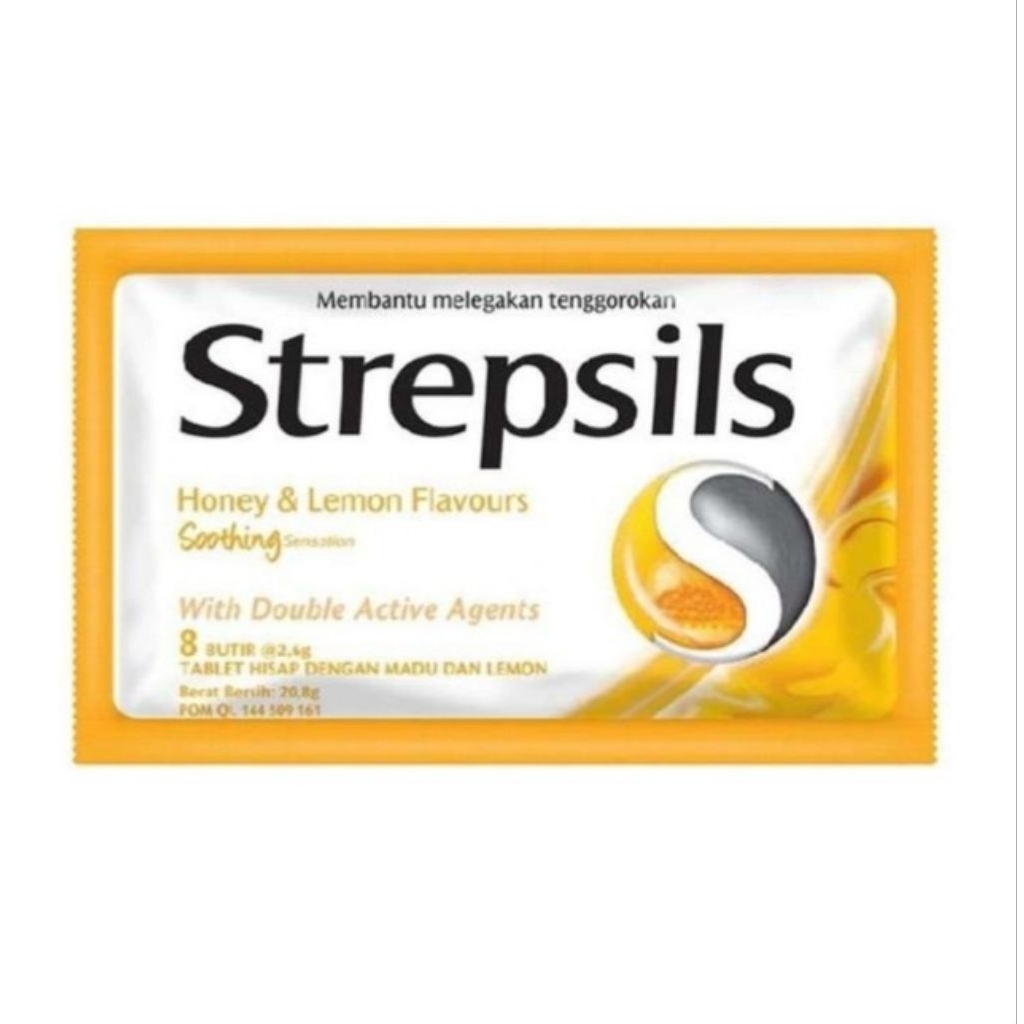 

Strepsils Honey & Lemon Flavours 12 butir