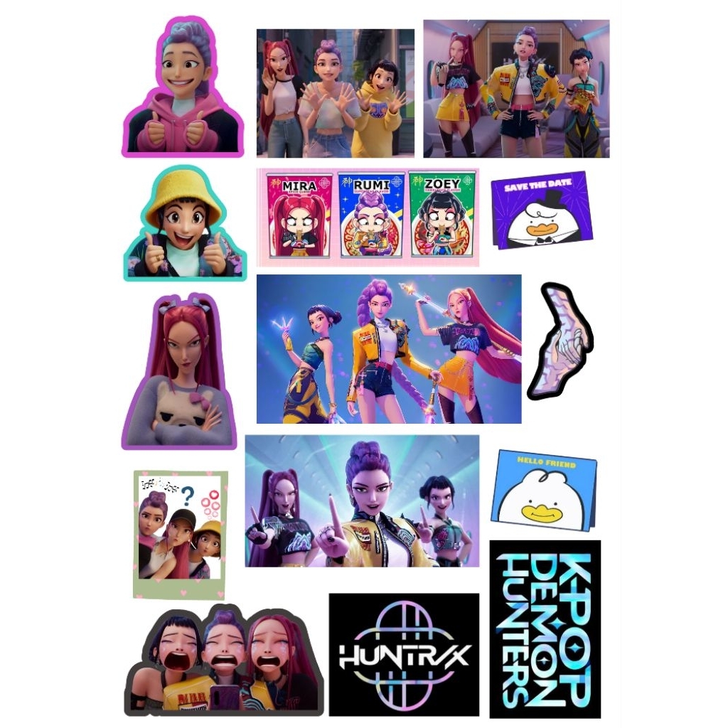 

Stiker pack HUNTRIX // K-POP Demon Hunter // Anime