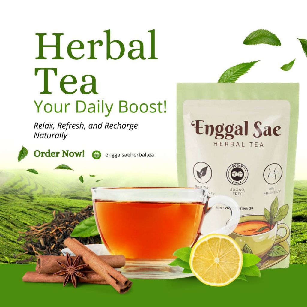 

TEH HERBAL ENGGAL SAE, MINUMAN PELANGSING BADAN
