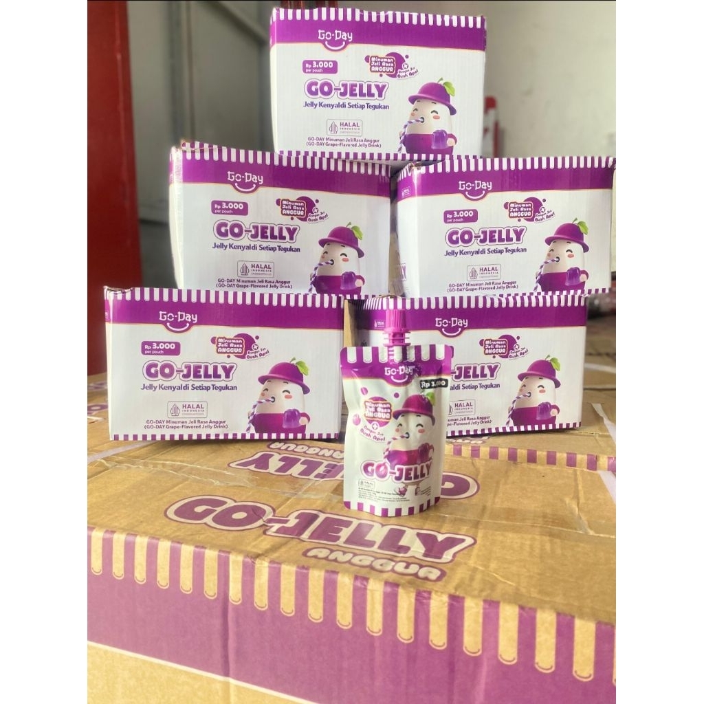 

GO-JELLY Anggur – 1 pack ( 30 pcs ) Jelly Kenyal Rasa Anggur, Segar di Setiap Tegukan!