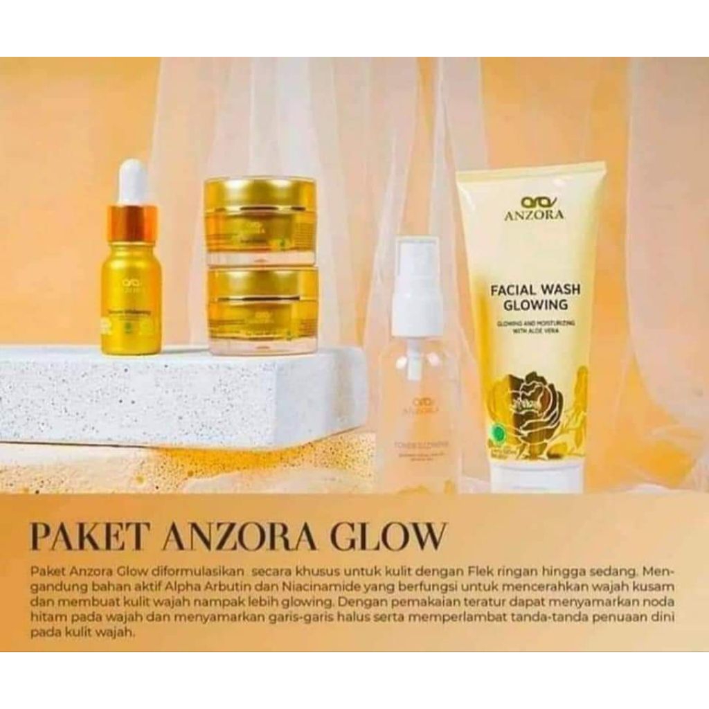 ANZORA SKINCARE KLINIK PAKET ACNE/GLOW/ADS/RENEWAL