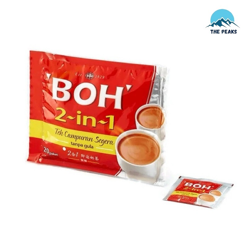 

(The Peaks) BOH 2 In 1 Instant Tea Mix – No Sugar (20’s)