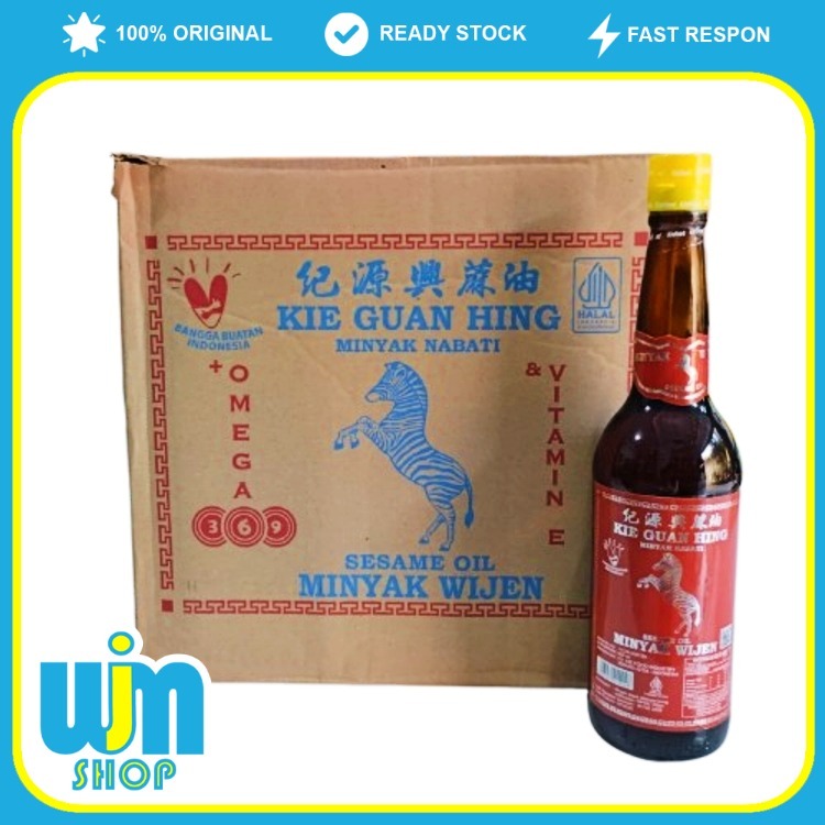 

Kie Guan Hing Minyak Wijen Halal 600 ml 1 Dus Isi 12 Pcs Sesame Oil