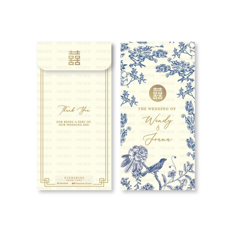 

Custom Angpao Wedding Blooming Chinoiserie Etershine
