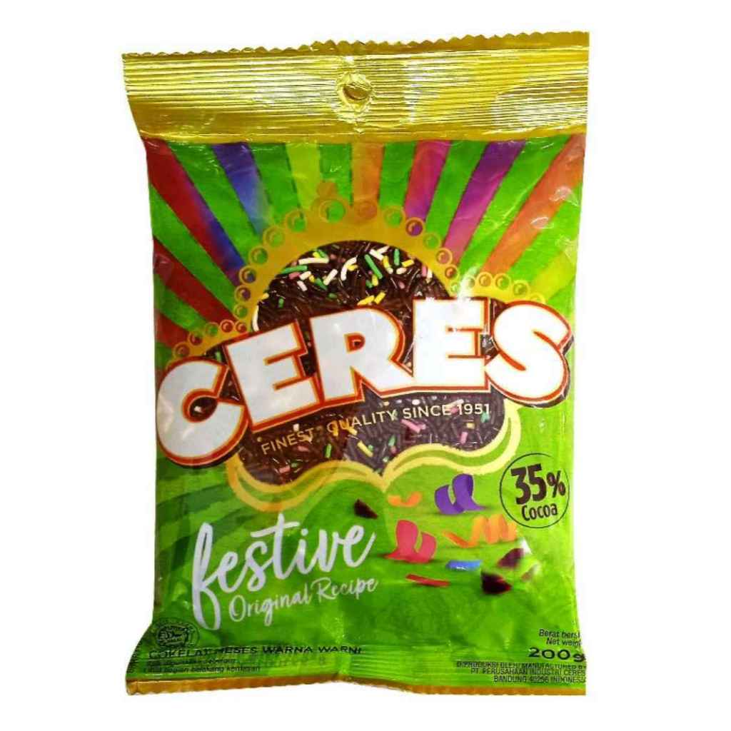 

COKLAT BUTIR HAGELSLAG CERES FESTIVE 200GR/meses coklat mix warna 200gr