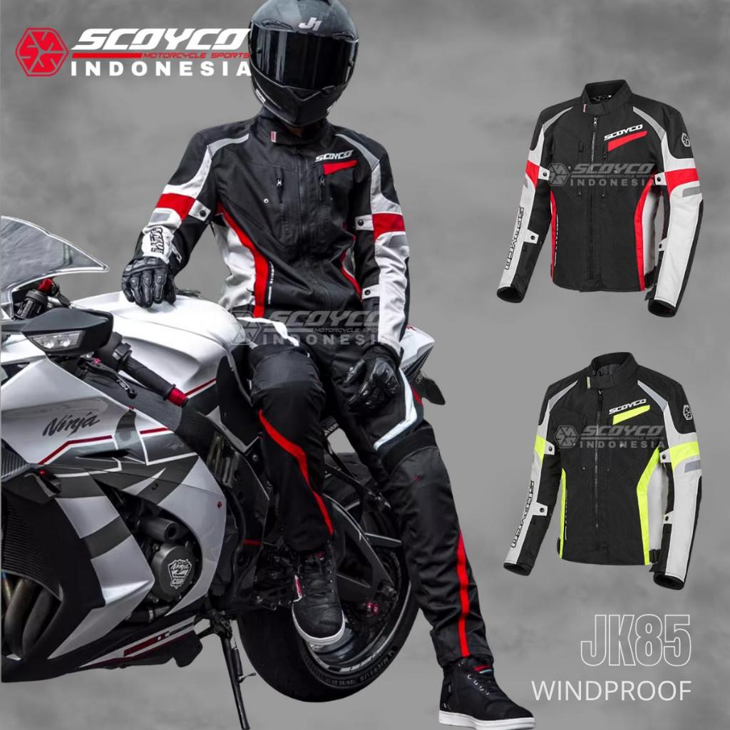 Jaket Motor Pria Anti Angin Windproof Motorcycle Jacket Double Layer + Inner Scoyco JK85