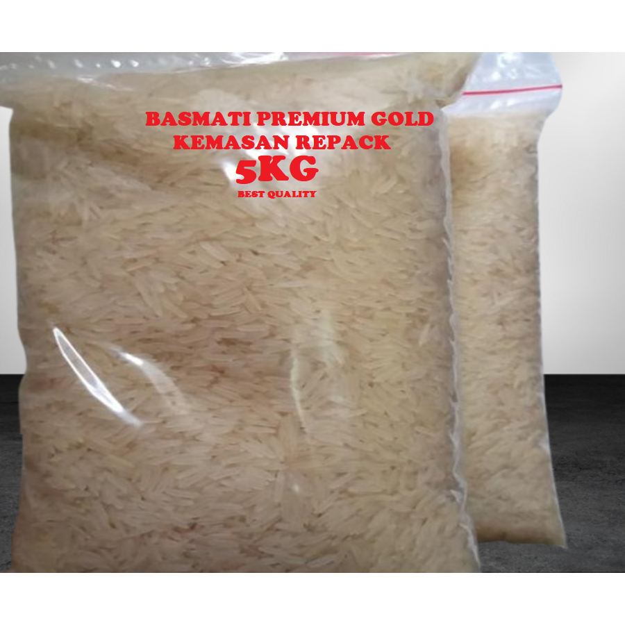

Beras Basmati PREMIUM GOLD Kemasan Repack 5 kg Premium Basmati Rice
