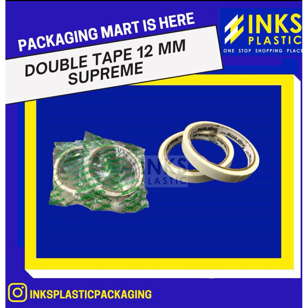 

DOUBLE TAPE 12 MM 1/2 INCH