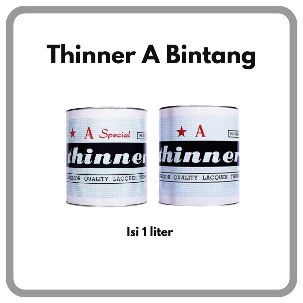 Produk Terbaik] Thinner A Spesial 1 Liter / Thinner A Spesial