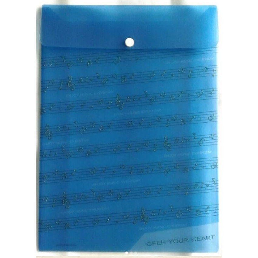 

Blue Sparkle Envelope Folder - Enjoy Music Everyday