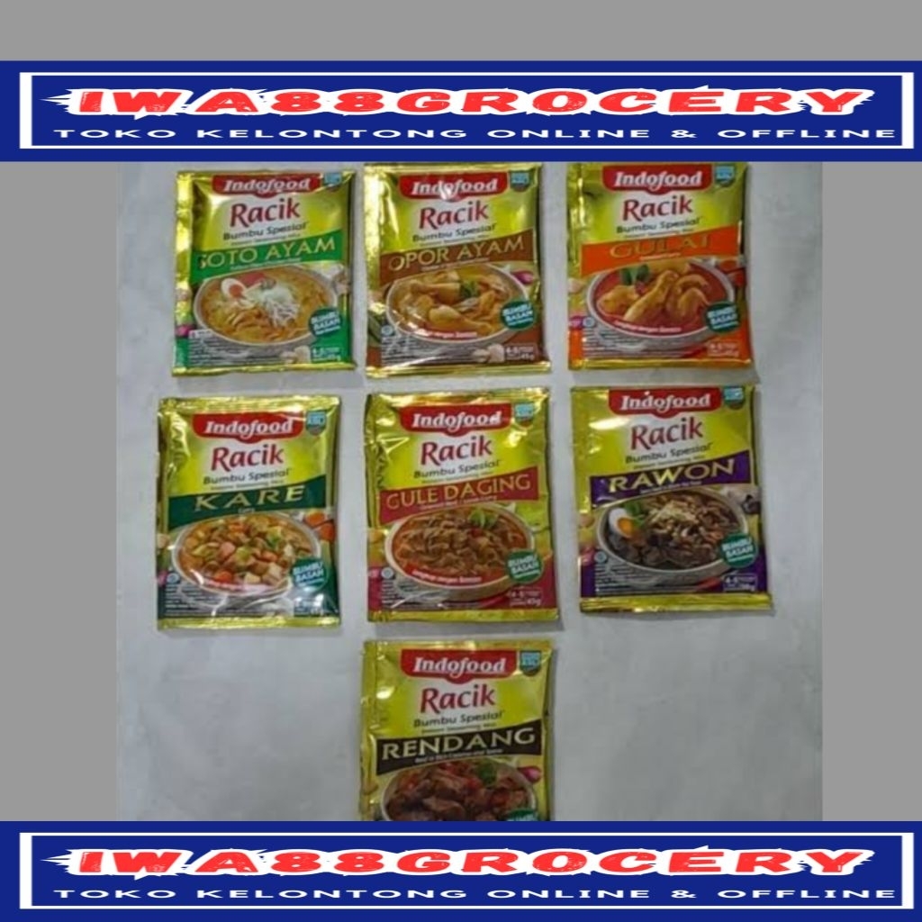 

indofood Racik bumbu masak instant siap pakai 45gr all variant