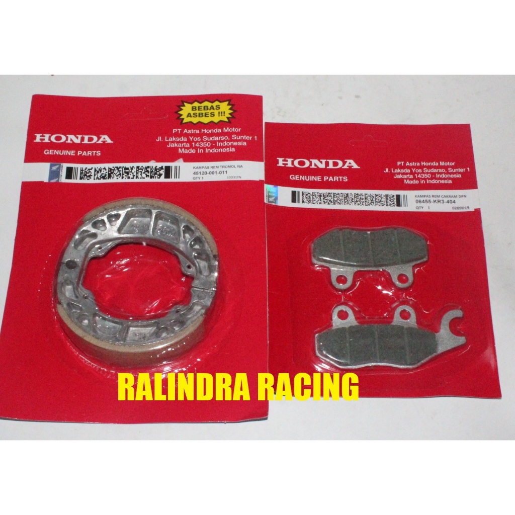 Kampas Rem Depan Belakang Supra X Supra Lama