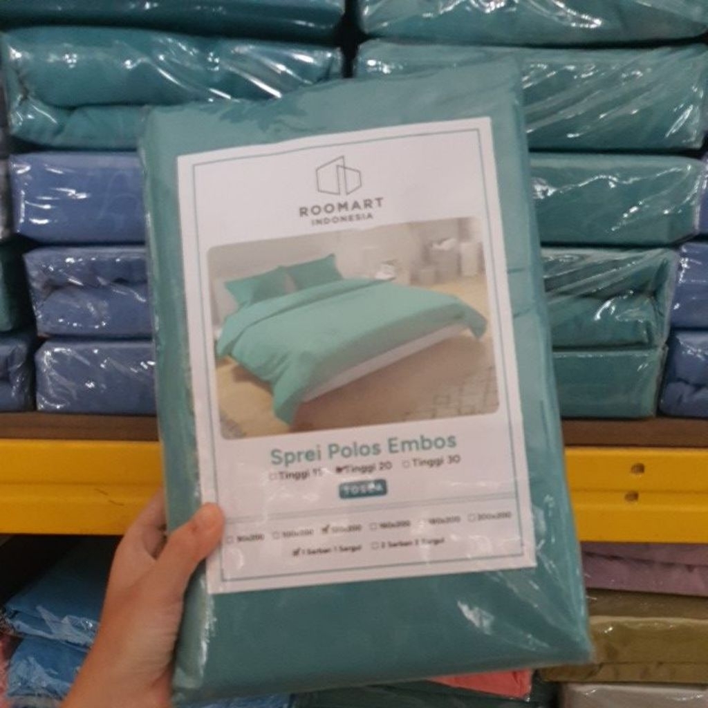 Sprei Polos Emboss [ 120x200 ] |Cocok Anak Kos, Pondok,Asrama
