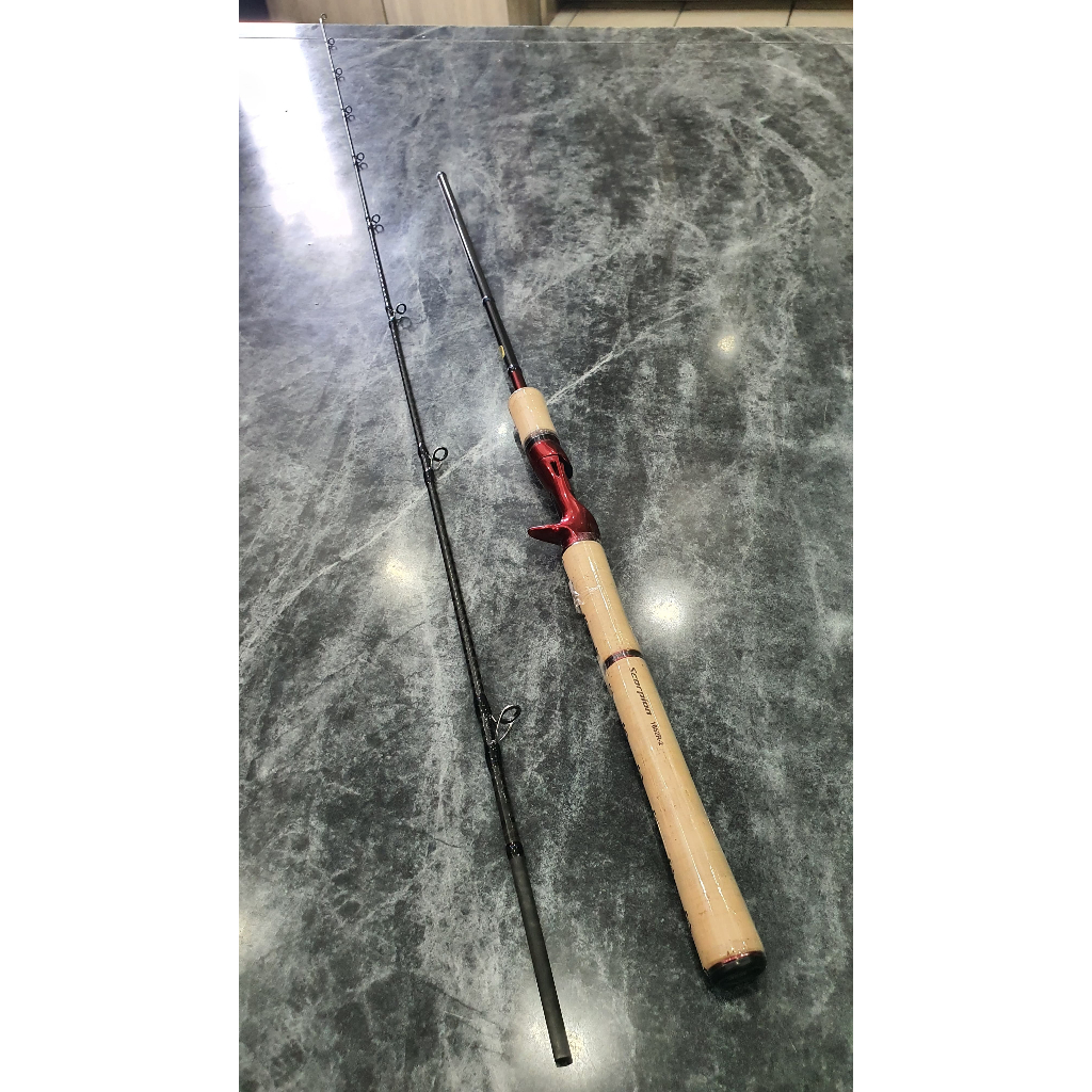 Joran Shimano Scorpion 1652R-2 One & Half Two-Piece - Baitcasting Rod