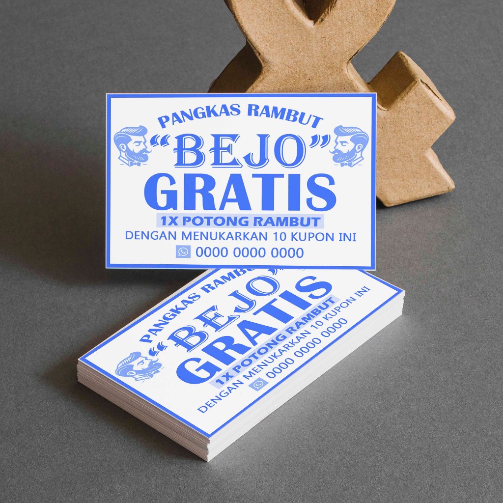 

KUPON GRATIS POTONG RAMBUT ISI 100 LEMBAR