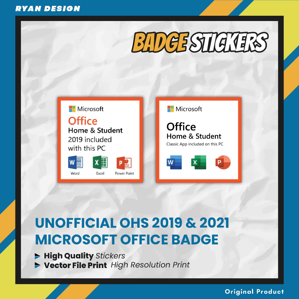 

Stiker Office Home & Student