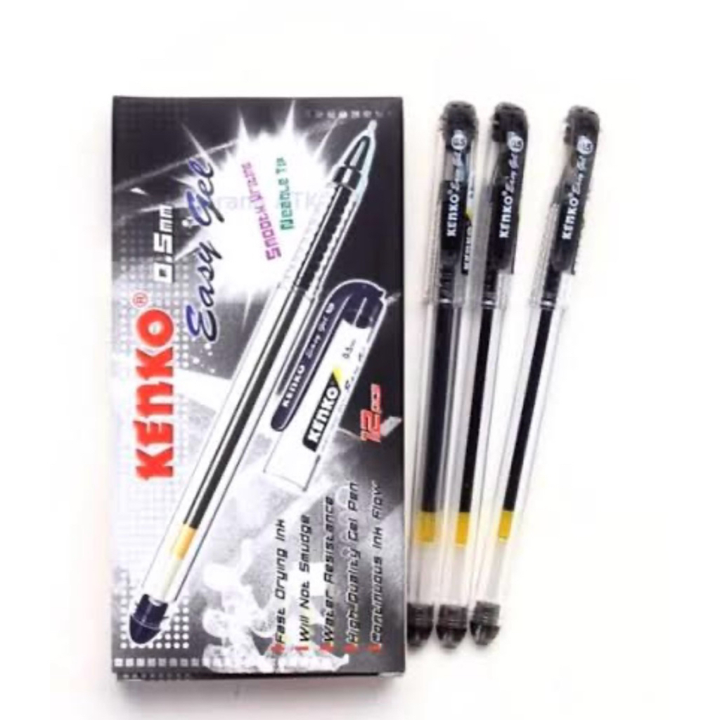 

pulpen Gel Kenko Gel 0.55 mm Box isi 12 Pcs