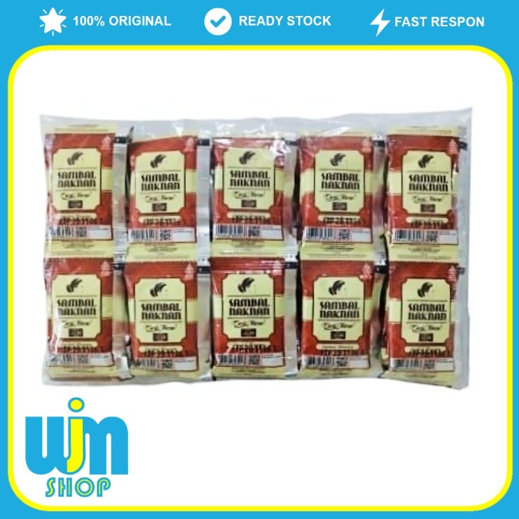 

Sambal Bawang Naknan 12 Gram Level 3 Kemasan Sachet 1 Pack 50 pcs
