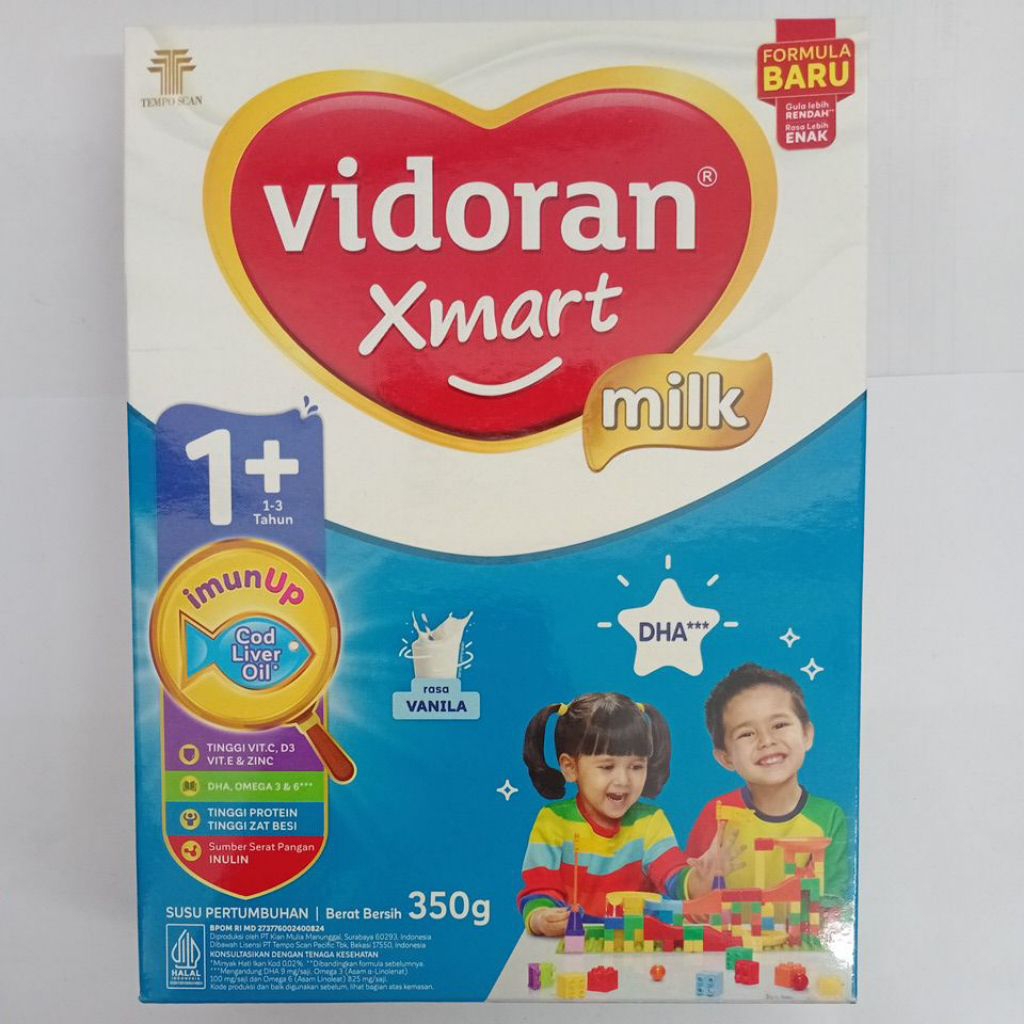 

VIDORAN XMART - SUSU 1+ ANAK 1-3THN VANILA 350g