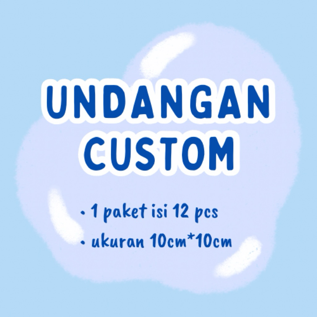 UNDANGAN CUSTOM TEDHAK SITEN/ULANG TAHUN ANAK