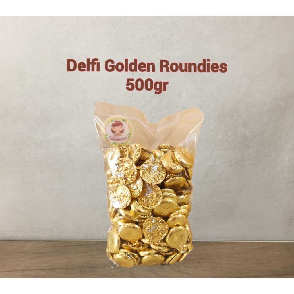 

Coklat ceres delfi koin milk chocolate golden roundies 500 gr ( ds bgr )