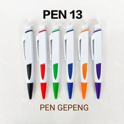 

Pulpen plastik Gepeng Promosi Custom Logo Printing UV Bolpoin Custom logo tulisan