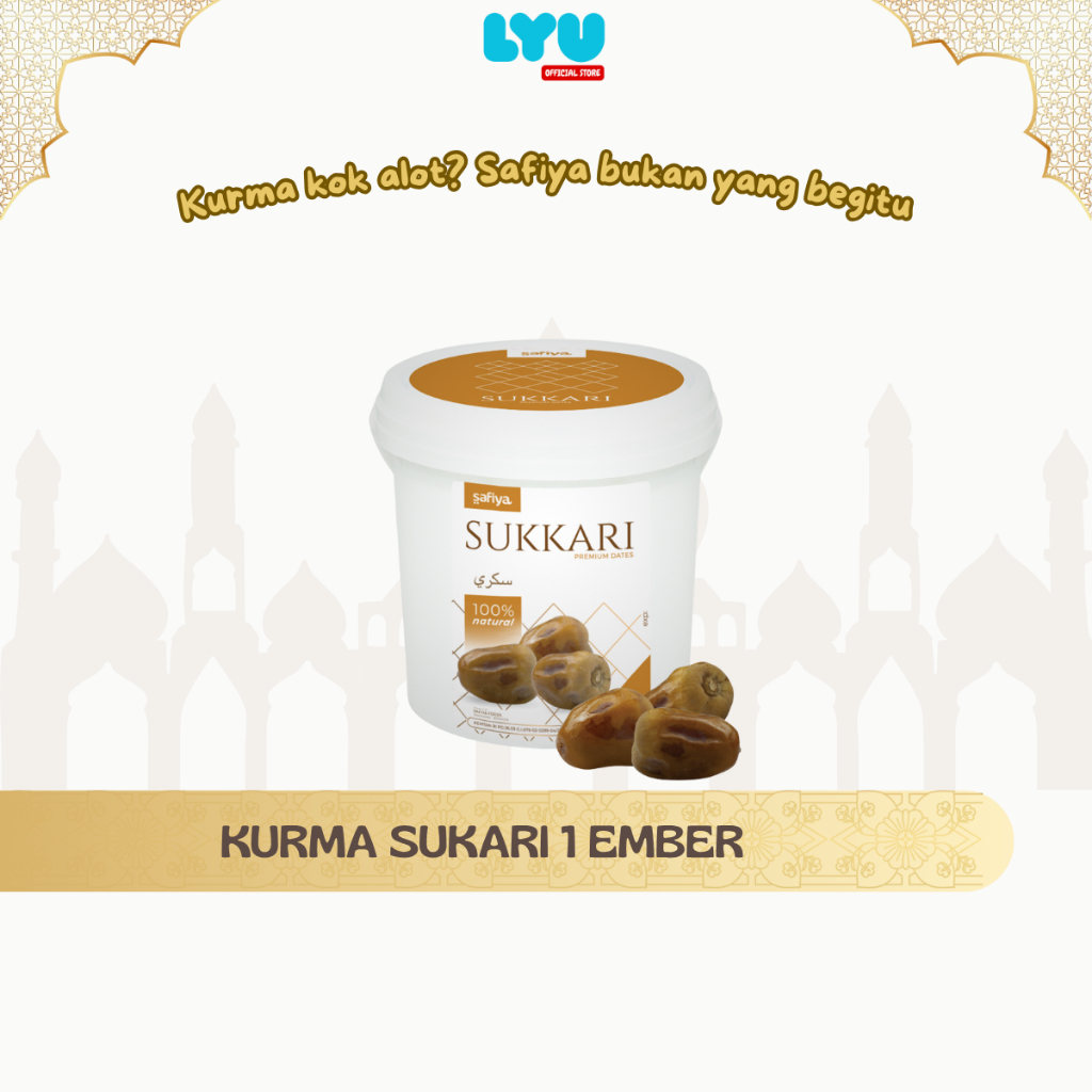

1 EMBER KURMA SUKARI – kurma raja 850 GR | lembut | premium | safiya | manis | legit | daging tebal | original 100%
