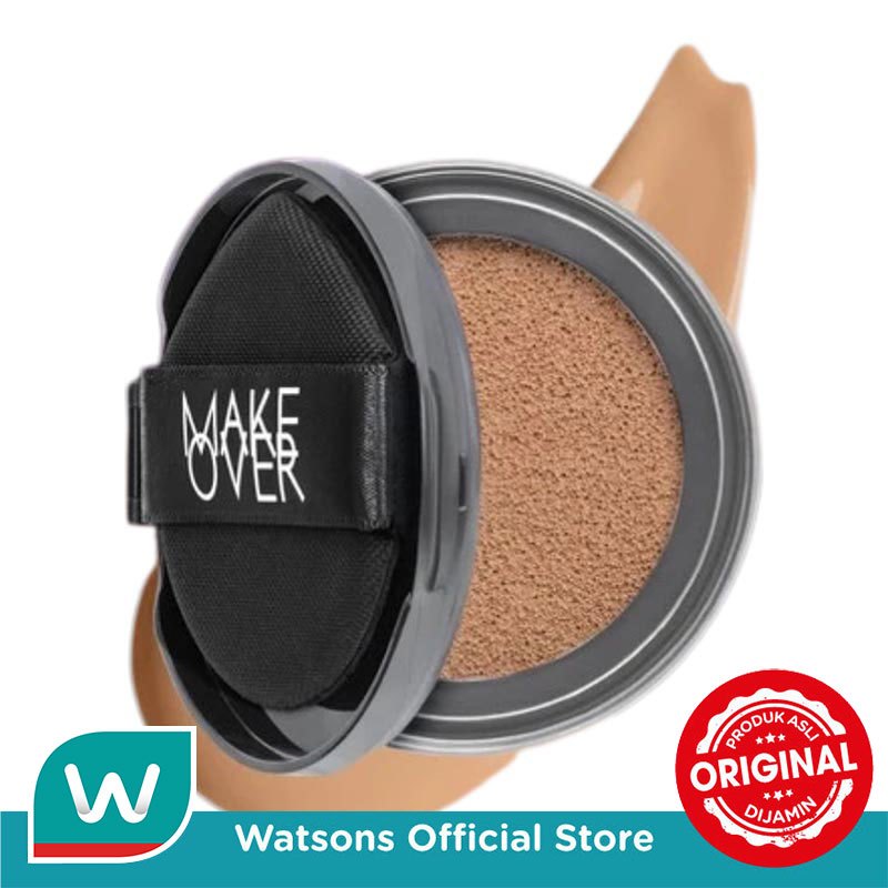 Make Over Hydrastay Prismatic Glass Cushion W41 Coral Sand 12g - Refill