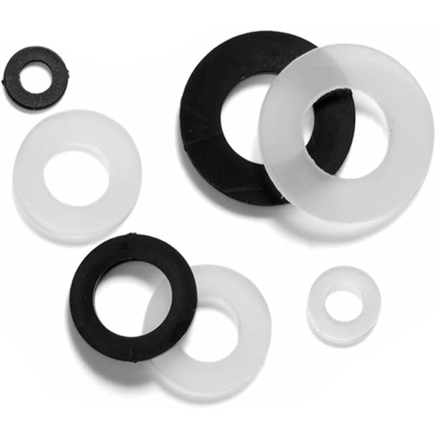 Ring Plastik 10mm M10 Ring Nylon m10x25x2 mm for spacer screw nut mur baut 10mm plastik