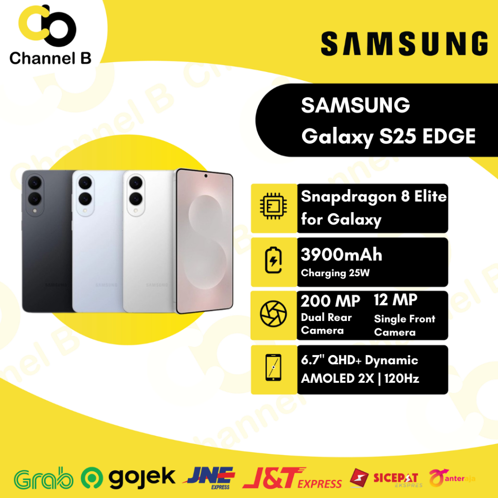 Samsung Galaxy S25 Edge 5g Smartphone ( Ram 12GB + Rom 256GB | Ram 12GB + Rom 512GB ) Garansi Resmi