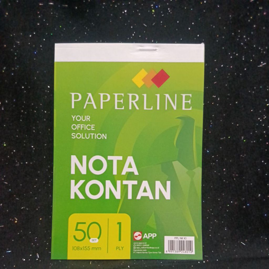 

Paperline Nota Kontan 1ply 50set (Kecil)