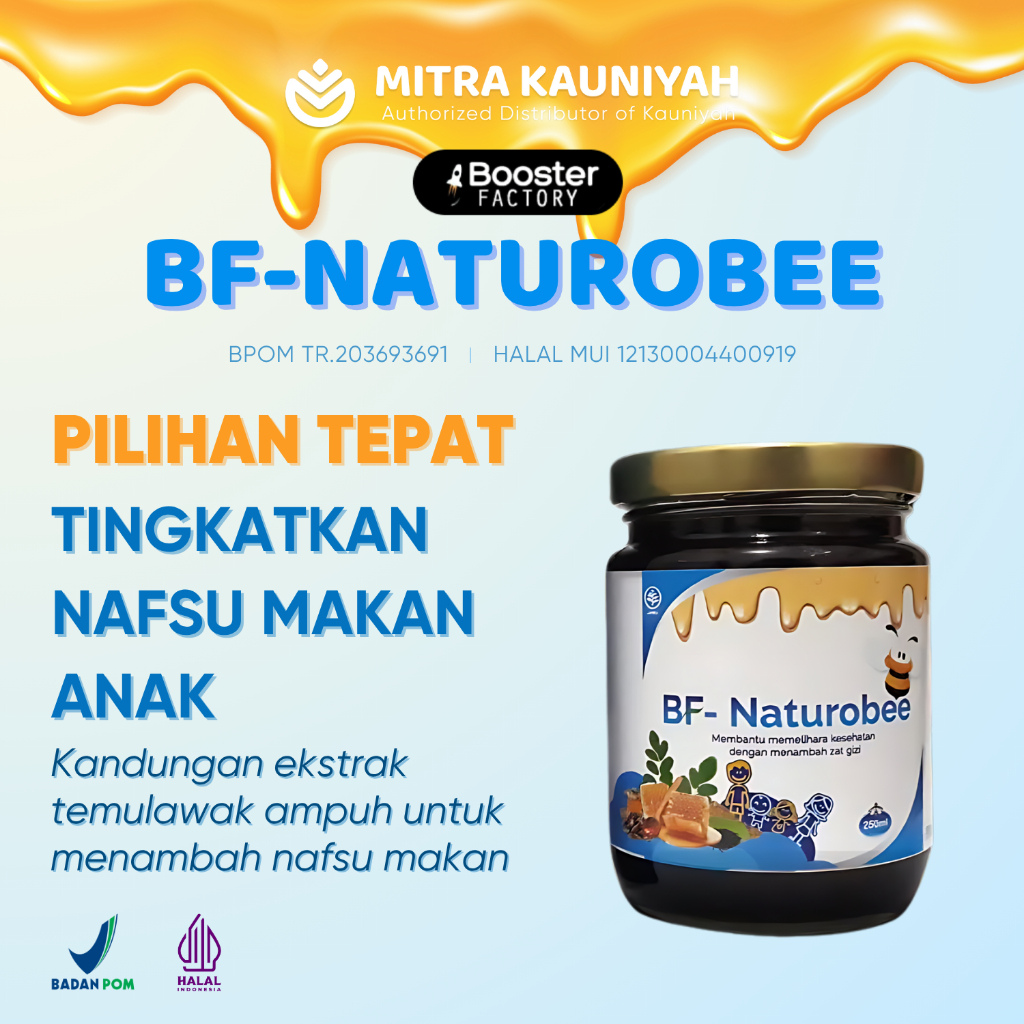 

BOOSTERFACTORY Naturobee by Ummu Balqisl – Meningkatkan daya tahan tubuh & Menambah nafsu makan anak