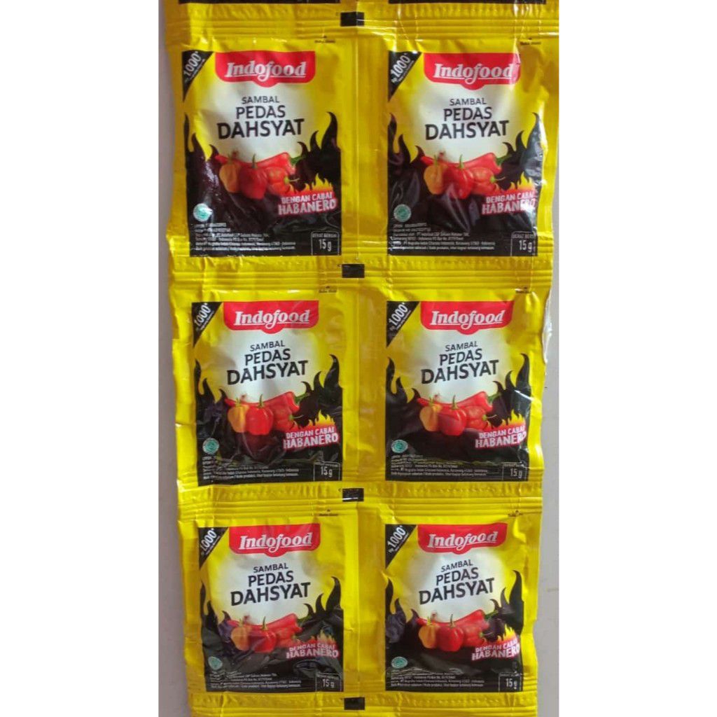 

Saus Sambal Pedas Dahsyat Indofood Renceng 10pc
