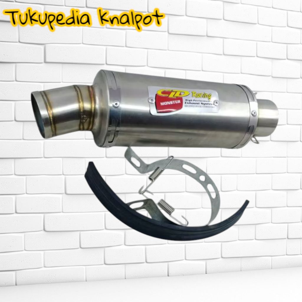 Silincer Knalpot Cld Kapsul Bulat Monster panjang 20cm inlet50